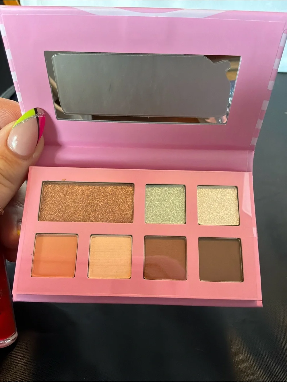 NWOT Realher Every Shade Is You Eyeshadow Palette & Red Lip Gloss